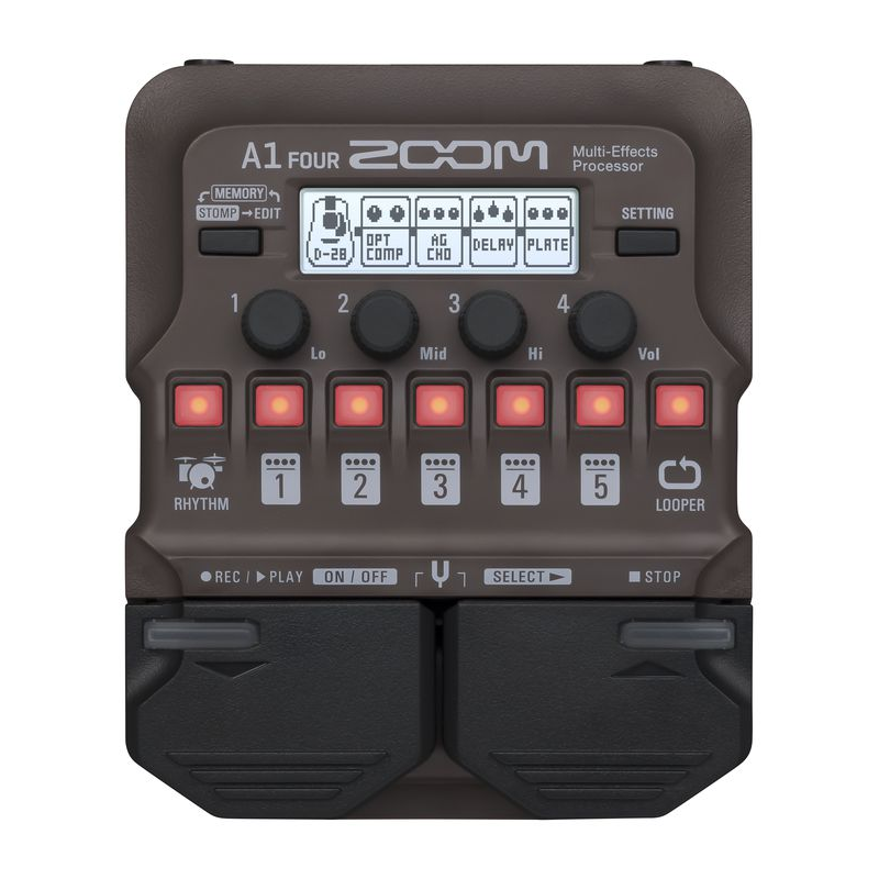 PEDALERA MULTIEFECTO PARA ACÚSTICA ZOOM A1 FOUR