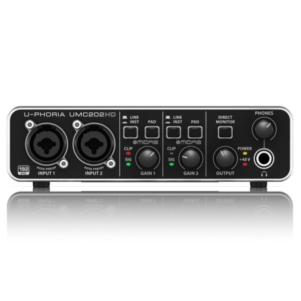 INTERFACE/PLACA DE AUDIO EXTERNA BEHRINGER U-PHORIA UMC202HD