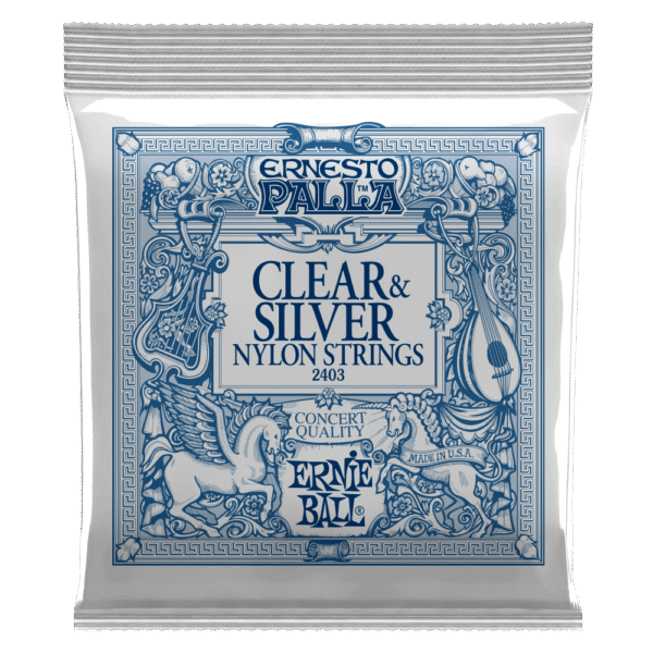 ENCORDADO ERNIE BALL CLÁSICA ERNESTO PALLA CLEAR & SILVER