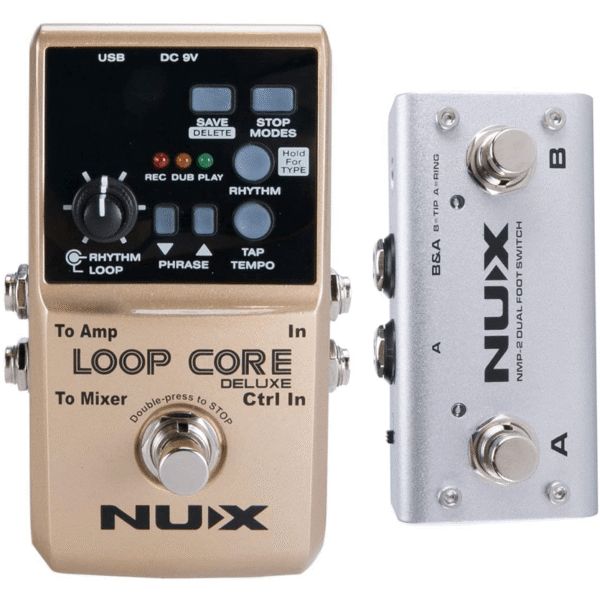 PEDAL LOOP + FOOTSWITCH NUX LOOP CORE DELUXE