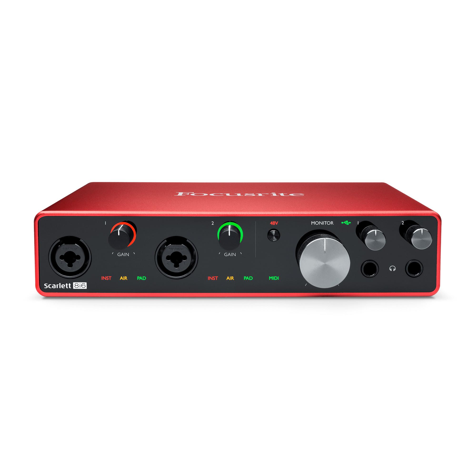 INTERFACE DE AUDIO FOCUSRITE SCARLETT 8I6 3RD GEN