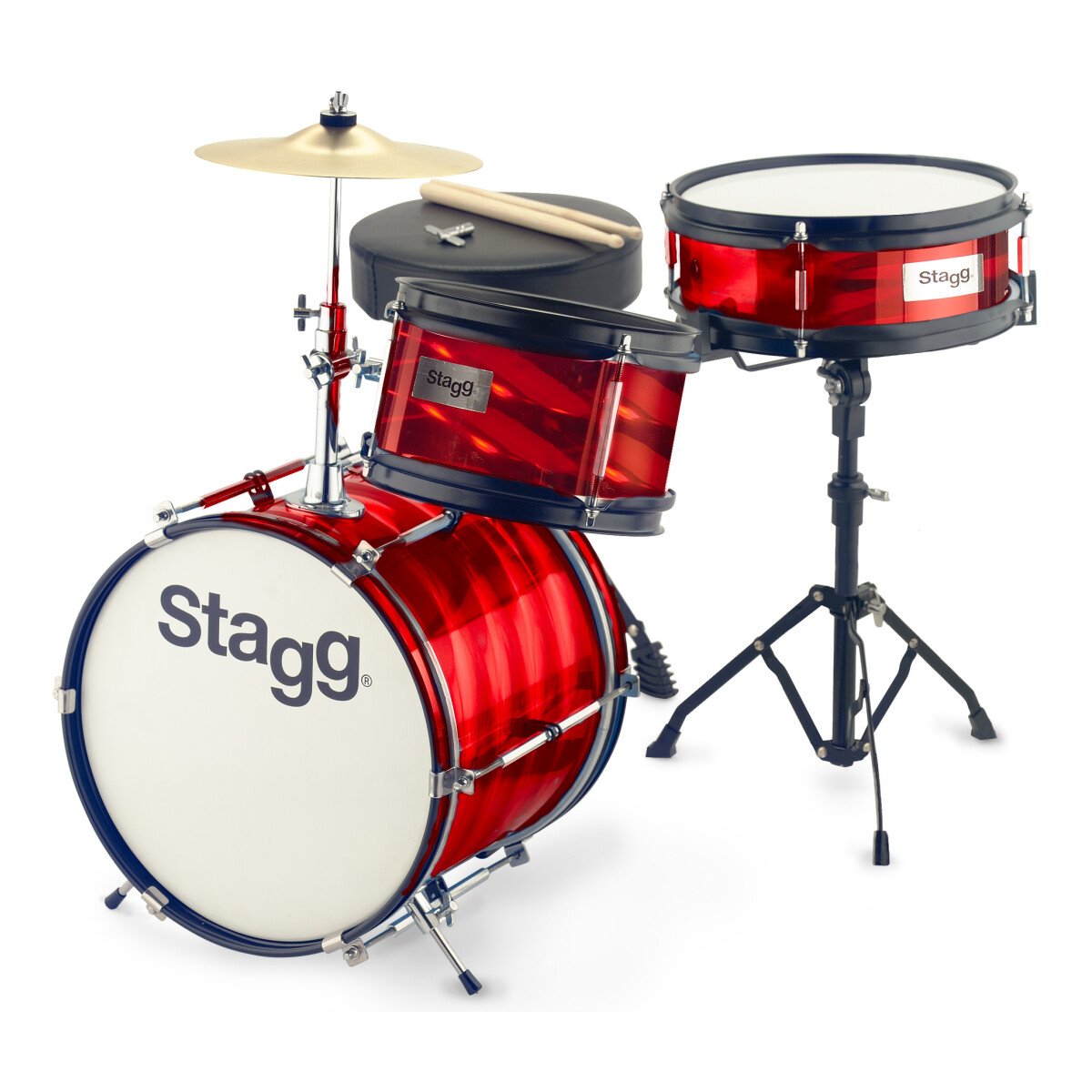 BATERÍA ACÚSTICA 3 CUERPOS NIÑO STAGG FABJ312RD